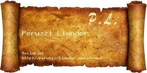 Peruzzi Liander névjegykártya